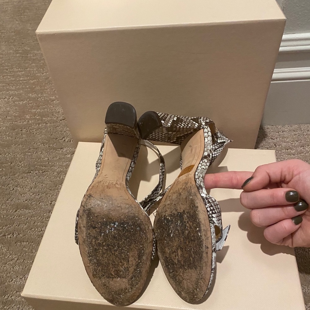 Alexandre Birman Sandal Python Natural Size 39 - image 3